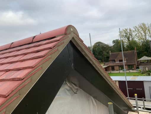 This is a photo of a roof repaired in Ramsgate. Works carried out by The Ramsgate Roofers