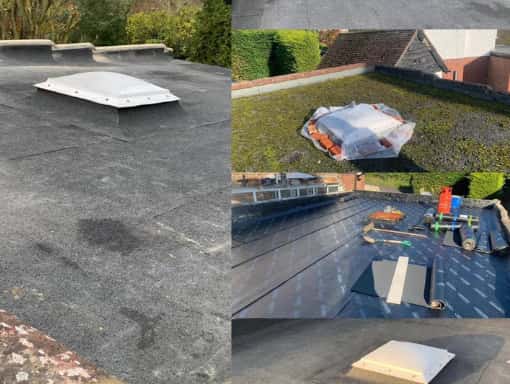 This is a photo of a flat roof being installed in Ramsgate. Works carried out by The Ramsgate Roofers